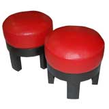 PAIR OF FRENCH STOOLS
