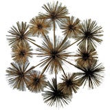 MESMERIZING SIGNED CURTIS JERE SEA URCHIN WALL SCULPTURE