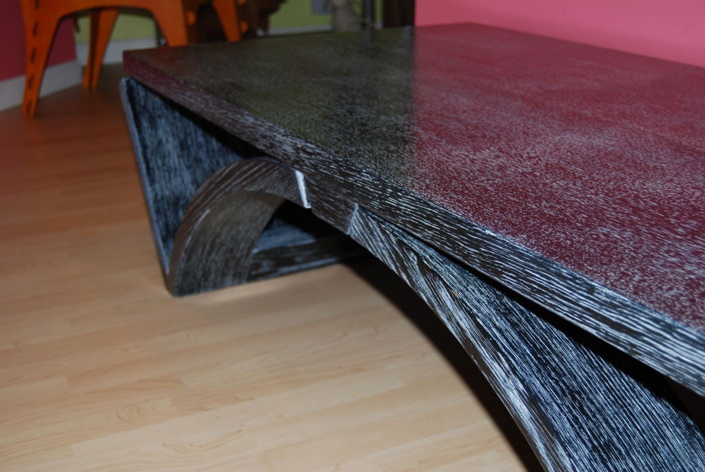 American Cerused Coffee Table For Sale