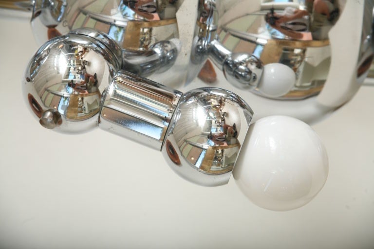 Italian Rare Male/Female Pair of Torino Robot Lamps