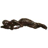 Woven Metal Sculpture in Female Form