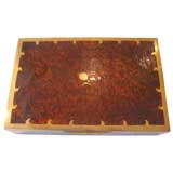 Vintage Magnificent Rosewood and Brass Box