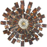 Copper Starburst Wall Sculpture