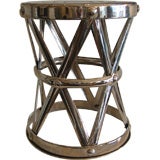 Nickel Silvered Garden Stool