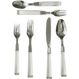 Lucite & Stainless Steel  Flatware Service
