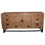 Used Cerused Henredon Blond Oak Chest of Drawers/Cabinet