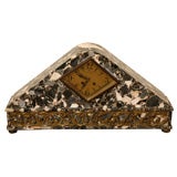 French Art Deco Marble Clock 12