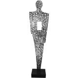 Tall Woven Metal Male Form Sculpture