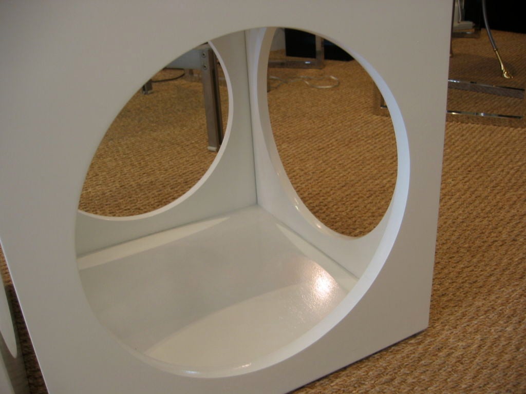 Pair of Sculptural Lane Cube End Table 1