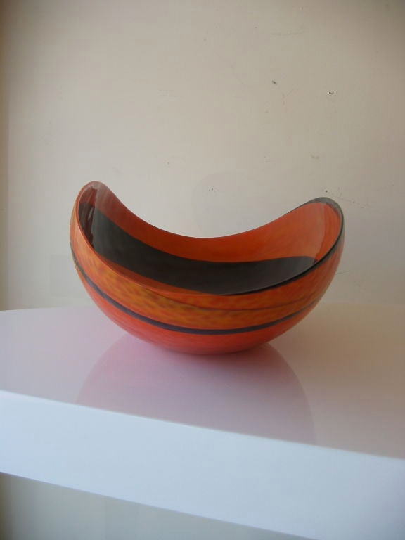 Italian Monumental Murano Centerpiece Bowl by Yalos Casa