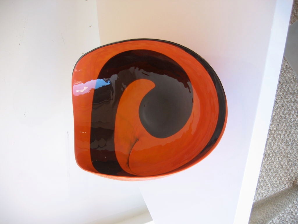 20th Century Monumental Murano Centerpiece Bowl by Yalos Casa