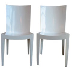 Pair of Karl Springer "JMF" Chairs 7
