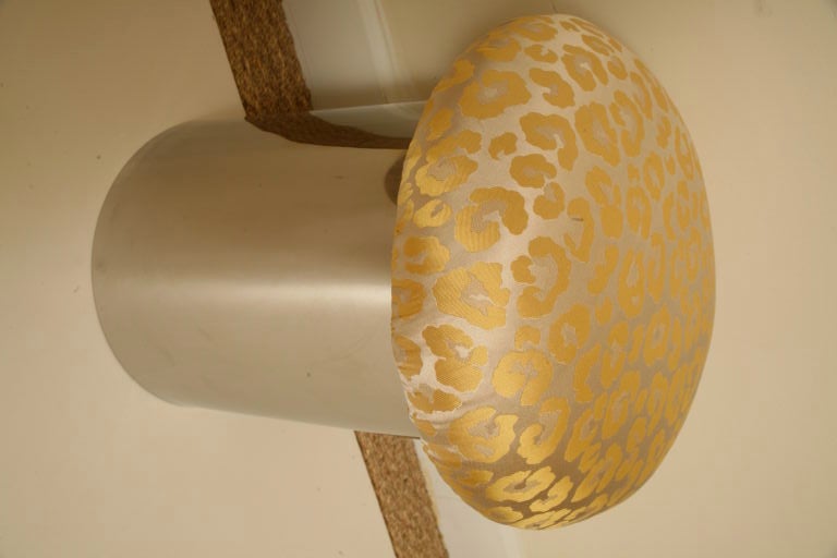 Karl Springer Polished Steel Swivel Stool