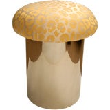 Vintage Karl Springer Polished Steel Swivel Stool