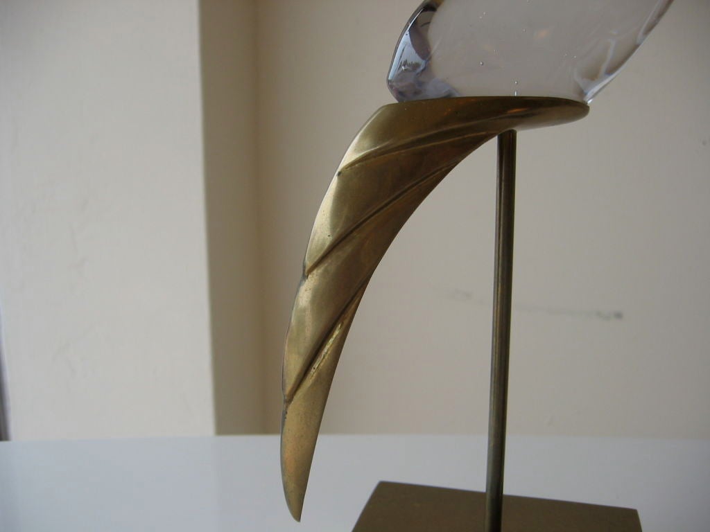 Exquisite Pair of Blown Glass Egrets