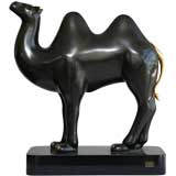 Enamel over Bronze Camel by Roberto Estevez