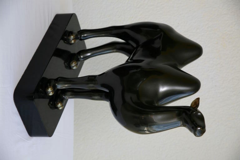 American Enamel over Bronze Camel by Roberto Estevez