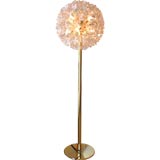 Austrian Sputnik Glass & Brass Floor Lamp