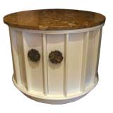 Round  Table with Marble Top