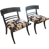 Pair of Klismos Chairs