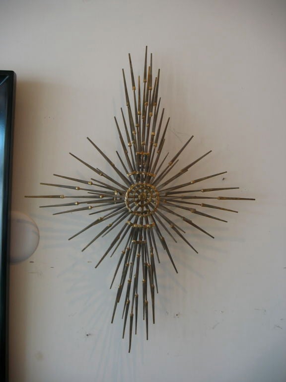 Flat Head  Iron Nail Sculpture 1