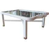 White Lacquered Cocktail Table after Dorothy Draper