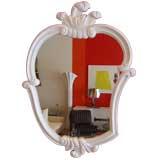 Hollywood Regency Lacquered Mirror