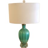 Fluted Murano Glass Lamp