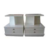 Pair of Asian Moderne Side Tables