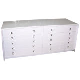 A Paul Frankl High Lacquered and Nickel Double Commode