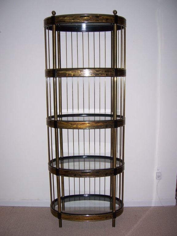 Late 20th Century A Mastercraft Oval Etagere