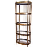 A Mastercraft Oval Etagere