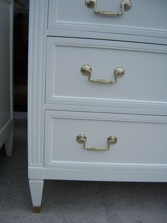 Manuf. by Kindel.  Jewelry trays and dividers in these three-drawer commodes.