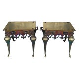 Pair of Petite Dali Style Sidetables