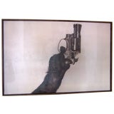Monkey With Gun Digital Print on Canvas Vintage Monkey With Gun Digital Print on Canvas