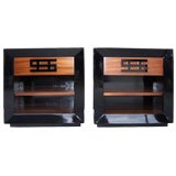 Pair of High Gloss Nighstands by Karpen of California
