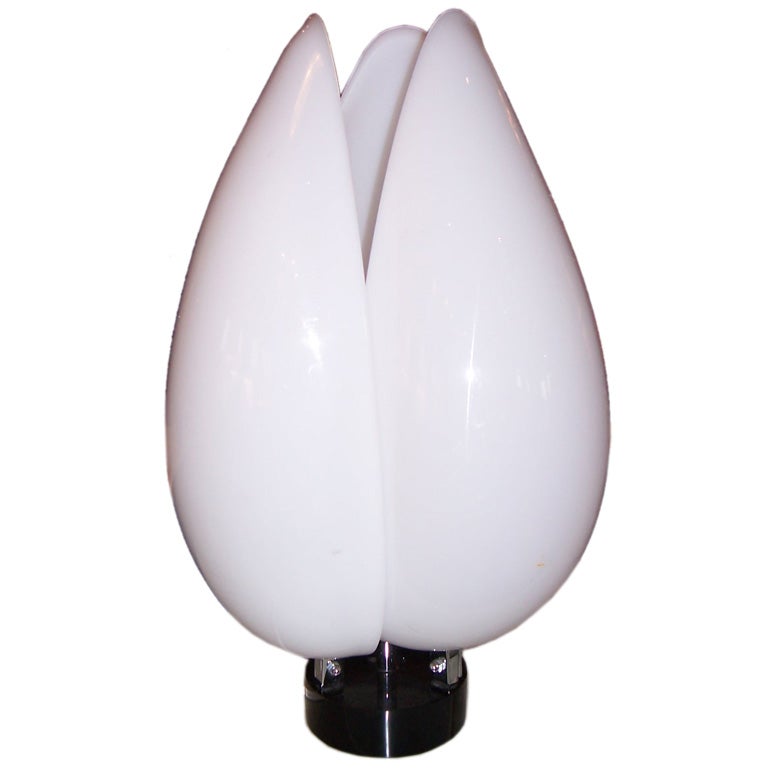 Vintage Rougier Tulip Table Lamp