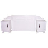 A High Style Deco Headboard and Night Tables