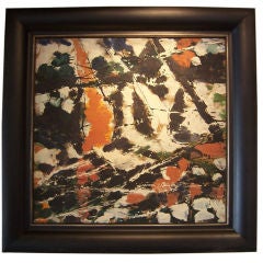Vintage 1950's Framed Abstract by Theodore Franklin Appleby (signed)