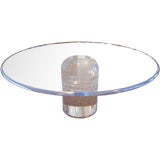Massive Round Lucite Dining Table