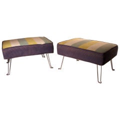 Pair of Collapsing Occasional Benches/Stools