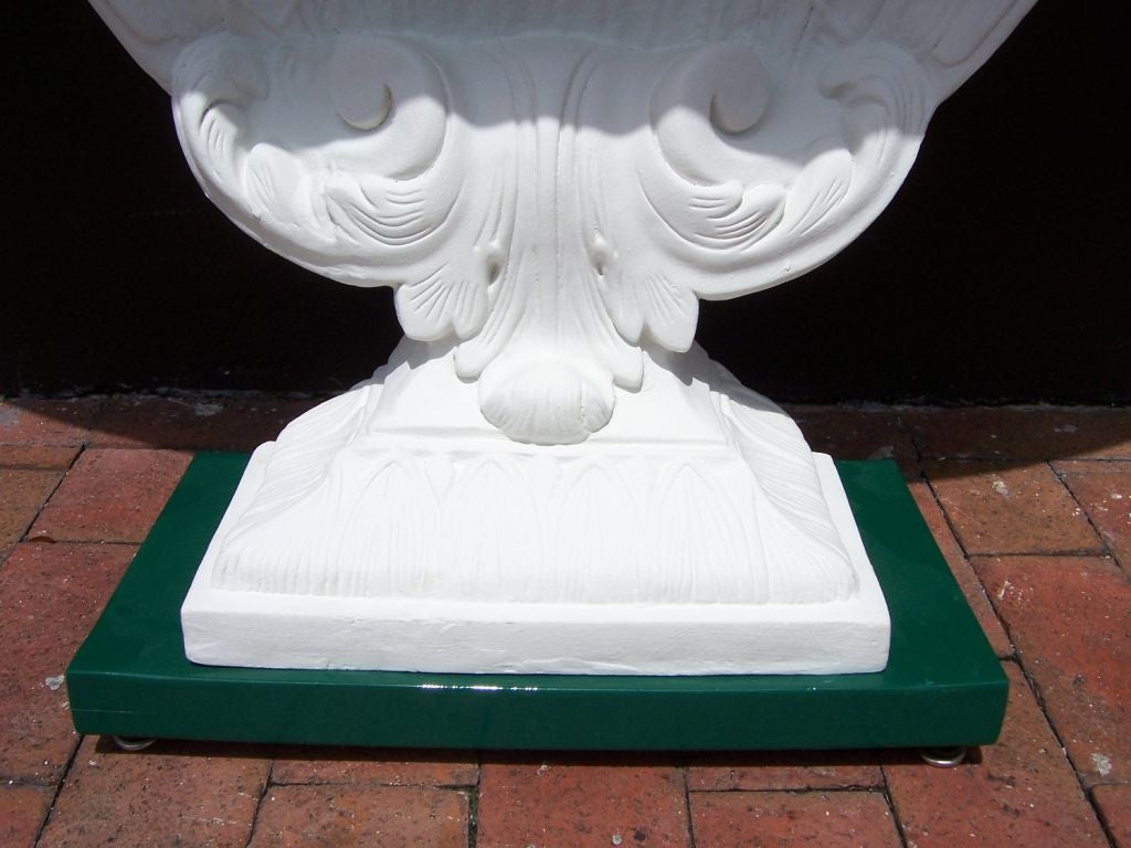 Pair of Plaster Venus Shell Consoles In Good Condition In East Hampton, NY