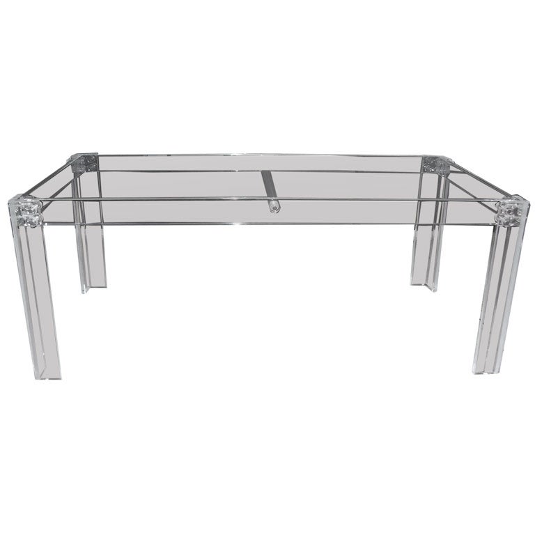 A Wonderful Oversized Lucite Dining Table