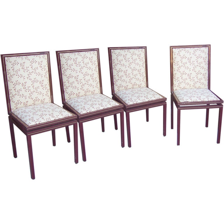 A Set of Modernist Dining Chairs by Pierre Vandel