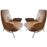 Vintage A Pair of Italian Armchairs