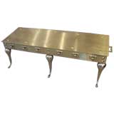 A Sculptural Surrealist Brass Cocktail Table