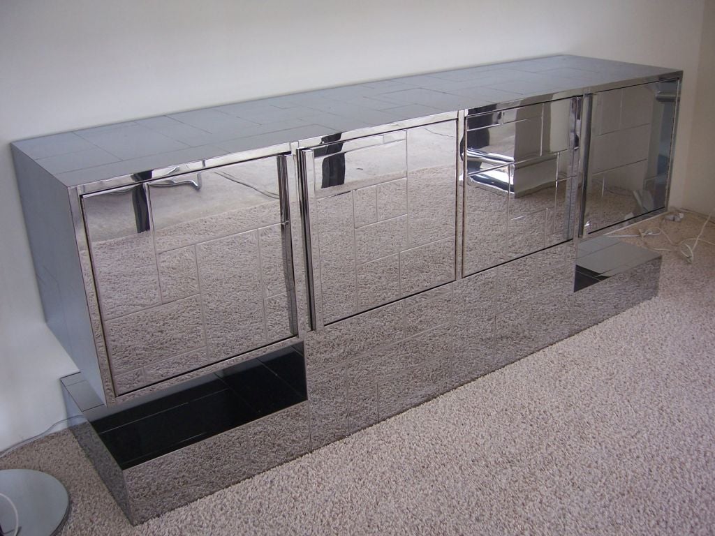 A Paul Evans Cityscape Pedestaled Buffet 2