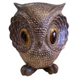 A Vintage Ceramic Owl Table Sculpture