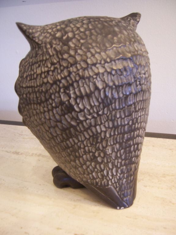 American A Vintage Ceramic Owl Table Sculpture