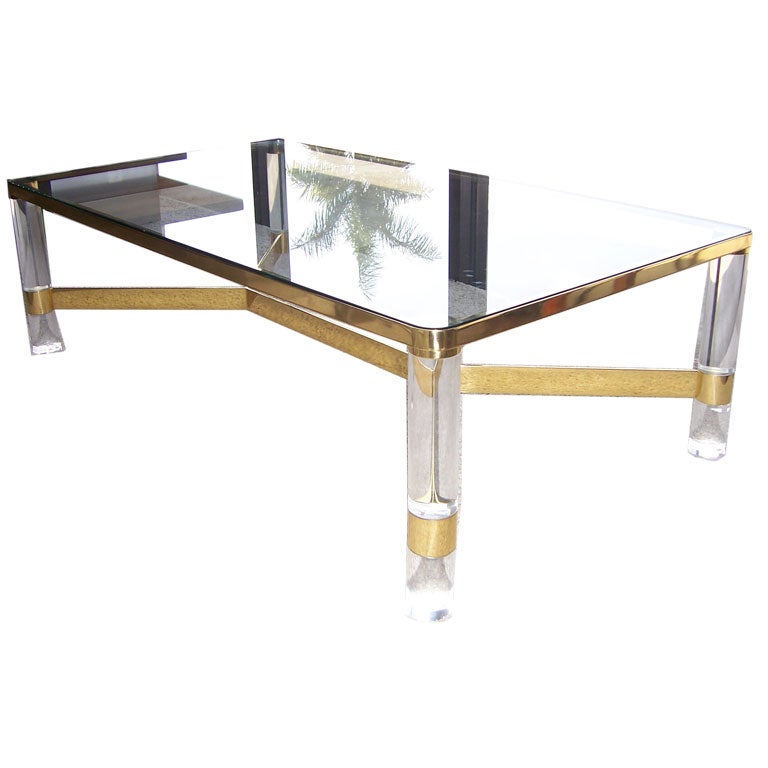 Karl Springer (signed) Cocktail/ Coffee Table at 1stDibs